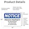 Signmission Private Property No Trespassing No Soliciting OSHA Notice Sign, Vinyl Decal, 14in W x 10in L, 2PK OS-2PACK-NS-D-1014-L-17848 - alternate 3